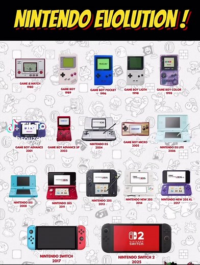 NINTENDO EVOLUTION! #nintendo #nintendoswitch #switcholed #nintendoswitcholed #evolution #games #videogame #gameplay