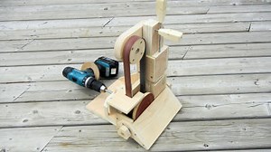 Build a Drill-Powered Belt and Disk Sander