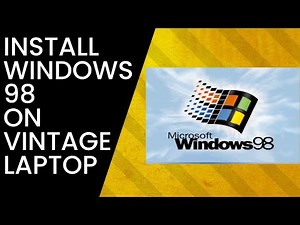 Installing Windows 98 On Vintage HP Laptop Using CD-ROM Drive (Built-In)