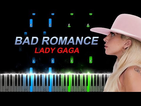 Lady Gaga - Bad Romance Piano Tutorial