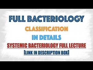 Full Bacteriology Classification : Microbiology,Systemic Baccteriology