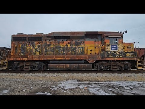 Chessie System GP30M No. 6955 Waiting for Preservation!! Cleveland, OH Up Close and Personal!!