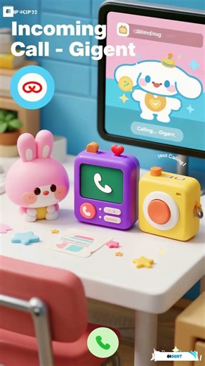 Sweet & Colorful Toy Phones Receiving Gigent Call #toys #iphone #apple