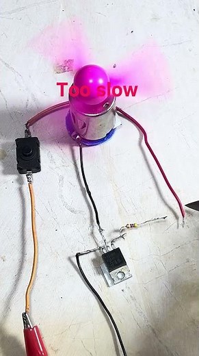 12V Fan speed control using Irfz44n #circuit #scienceexperiment #diyelectronics