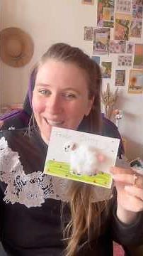Last minute fluffy Easter card 🐑 Easy to make ✨🐰 #easter #diy