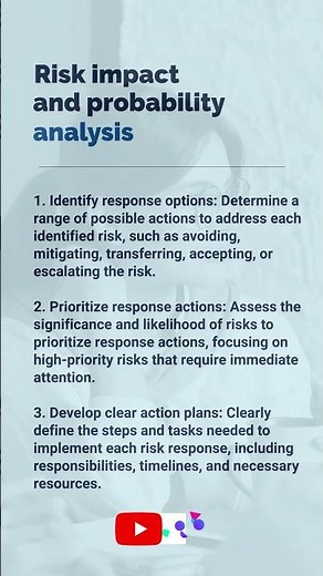 Risk impact and probability analysis