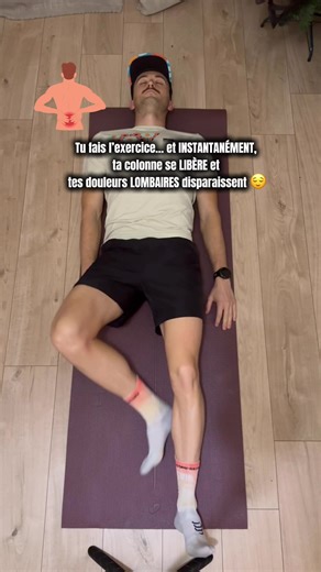 Exercice de rotation allongée pour soulager le dos