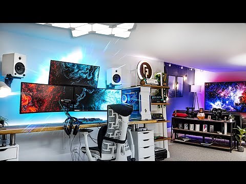 My 2021 ULTIMATE Gaming Setup & YouTube Studio Tour!