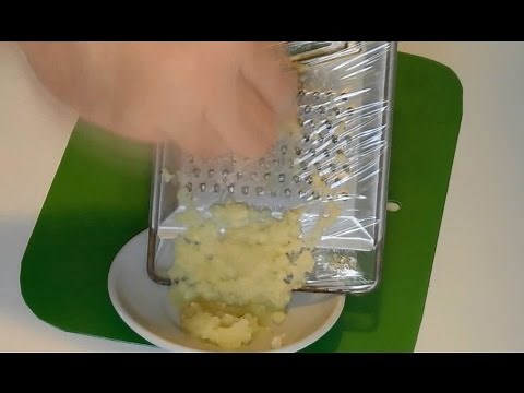 How to GRATE fresh GINGER ROOT - Make Ginger juice & Ginger Pulp