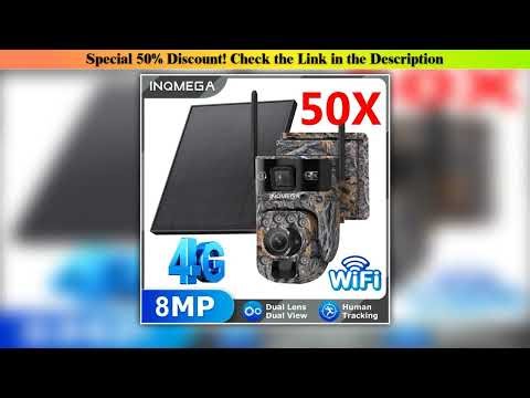 Inqmega 2025 50x — Best Seller (2025): Inqmega 2025 New 50X Zoom Solar PTZ Camera,