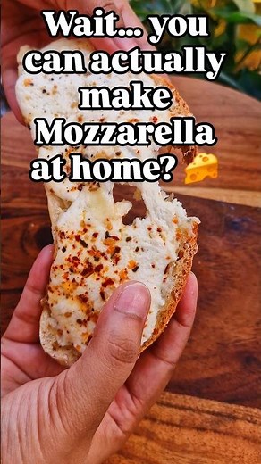 Homemade Mozzarella Cheese | Easy 2-Ingredient Recipe 🧀