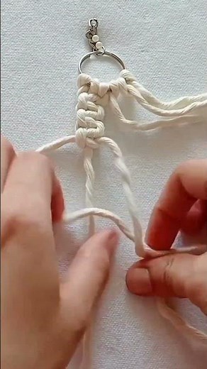 Macrame Simple Design Keychain (Full video on my channel)