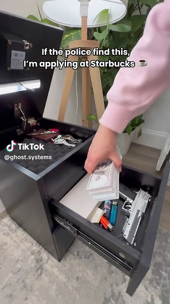 If they do, someone gave us up 😁#hiddenstorage #storage #safe #homesecurity #bedroom