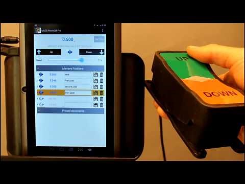 Android App features - MLCS PowerLift Pro - Android controlled woodworking router lift