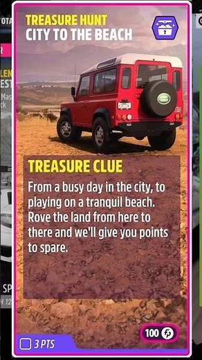 TREASURE HUNT CITY TO THE BEACH Forza Horizon 5 Treasure Hunt #fh5 #treasurehunt