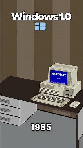 ASMR | Windows 1.0 to Windows 11 Evolution 🔊 | Every Upgrade Sound Satisfying! #shorts