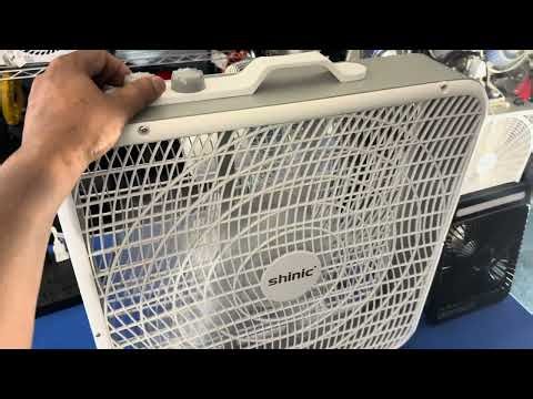 Two box fan running same brand