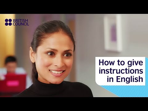 How to give instructions in English