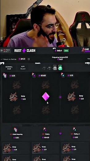 EXPENSIVE 1% Skin in Rust Clash #Rust #Rustclash #Gambling