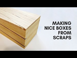 Wooden Keepsake Boxes Made From Scraps