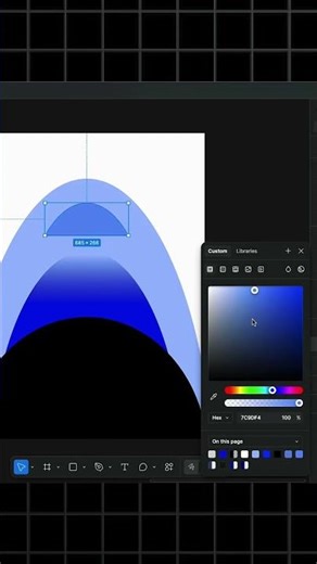Create this modern gradient in Figma