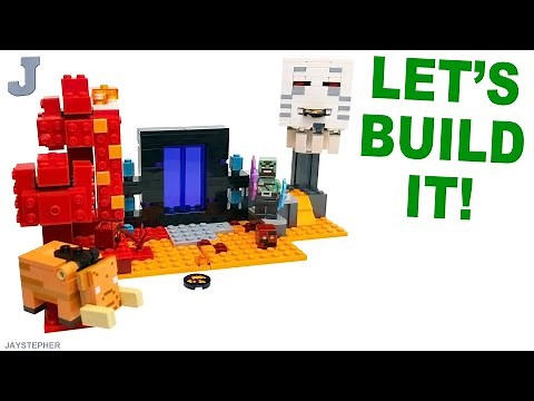 LEGO Minecraft 2024 The Nether Portal Ambush 21255 Complete Build & Review