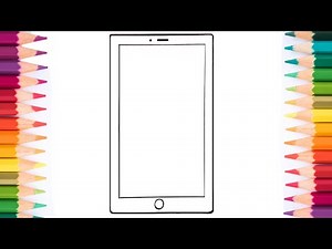 How to draw MOBILE PHONE easy