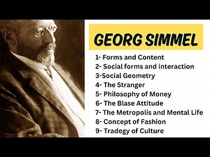 George Simmel & His Theories Explained |The Stranger, Sociability, Dyad-Triad, Social Forms, Culture