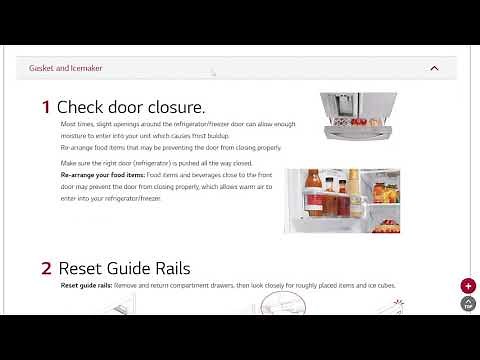 [LG Refrigerators] Troubleshooting Frost Buildup On An LG Refrigerator