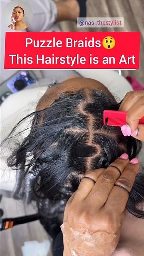 This Puzzle Braids is Pure Hair Art - when the hairstyle eats 😍