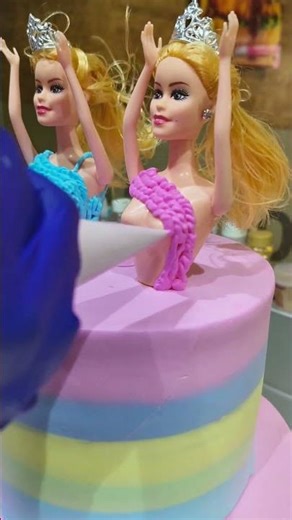 Viral Barbie Doll Cake 🎀 | Trending Princess Birthday Cake | YouTube Shorts 2025