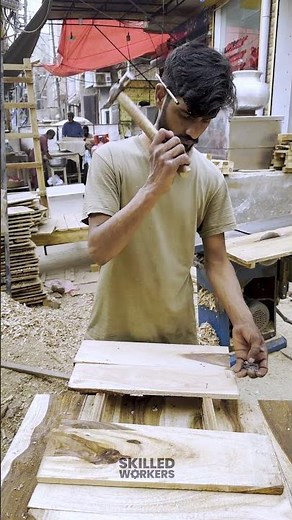 Building a bench through Raw Wood | Skilled Workers |