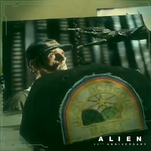 That's THE #Xeno hand with Brett's actual Nostromo hat from that iconic scene! Experience props, memorabilia, and filmmaker notes from all six Alien films at University of Southern California's 40 Years of Alien Anniversary Exhibit. Admission is free, and the exhibit is open until May. | Alien: Romulus