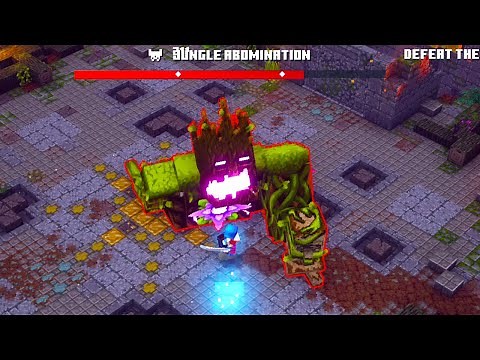 Minecraft Dungeons Jungle Abomination Boss Fight