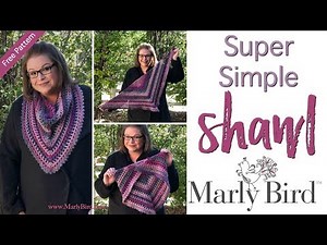 BEGINNER Crochet Super Simple Shawl