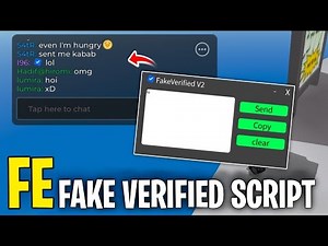 [ FE ] Fake Verified Script - Work On All Game & Troll People | Roblox Script