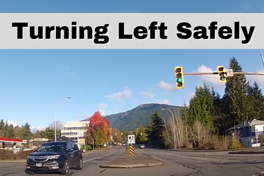 How to Turn Left at a Traffic Light Safely