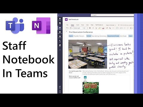 How to use a OneNote Staff Notebook in Microsoft Teams