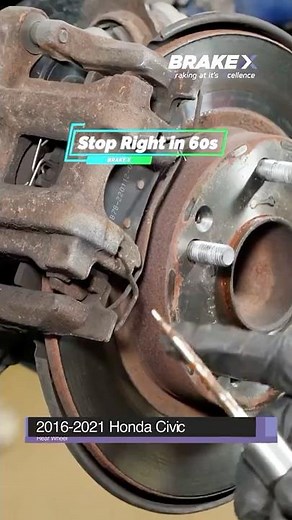 Quick Rear Brake Repair Tutorial 2016–2025 Honda Civic Step by Step #BRAKE X #hondacivic