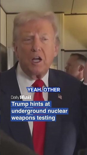 Trump declines to rule out underground nuclear tests