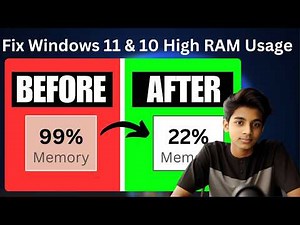 📌 Fix Windows 11 & 10 High RAM Usage | Boost Performance & Reduce Memory Usage