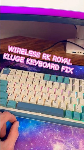 RK ROYAL KLUDGE WIRELESS KEYBOARD FIX! Super Easy! Don’t return before trying this! #royalkludge s98