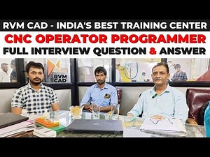 CNC Programming Interview | CNC VMC Programming at RVM CAD with 100% Job Assistance!