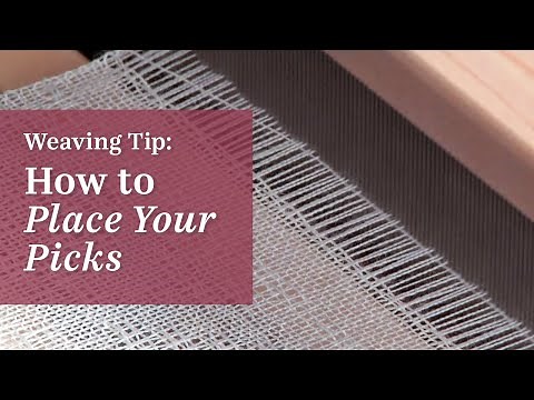 How to Place Your Weft (Rather than Beat) While Weaving