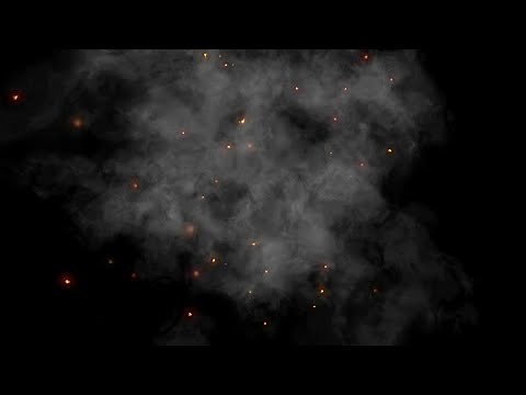 Fire Particles Background Video With Smoke Effect
