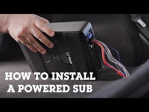 How to install a powered sub in your car | Crutchfield