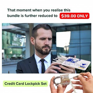 Want to try lock picking without spending a fortune? Check out this fantastic little set: our newest and highly popular Credit Card Lock Pick Set, paired with a Clear Practice Padlock - now further reduced to just $39.00 for a limited time only! #lockpicking #locksport #creditcardlockpick #edc #everydaycarry #prepperskit | PickPals