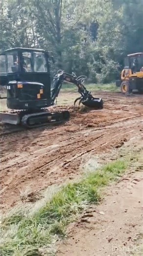 Der China Bagger der erste kleine Test