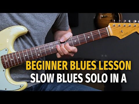 How to Solo over a 12 Bar Blues in the Key of A - Beginner/Intermediate Level