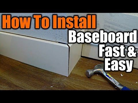 How To Install Baseboard The Easy Way | THE HANDYMAN |